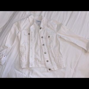 Old Navy white jean jacket